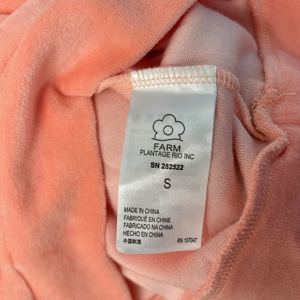 FARM Rio Pink Crew Neck Sweater with Text Design - Picture 3 of 4